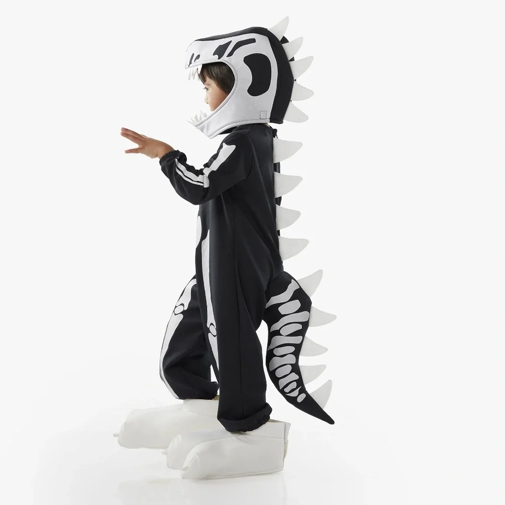 Glow-in-the-Dark Dino Skeleton Halloween Costume  Pottery Barn